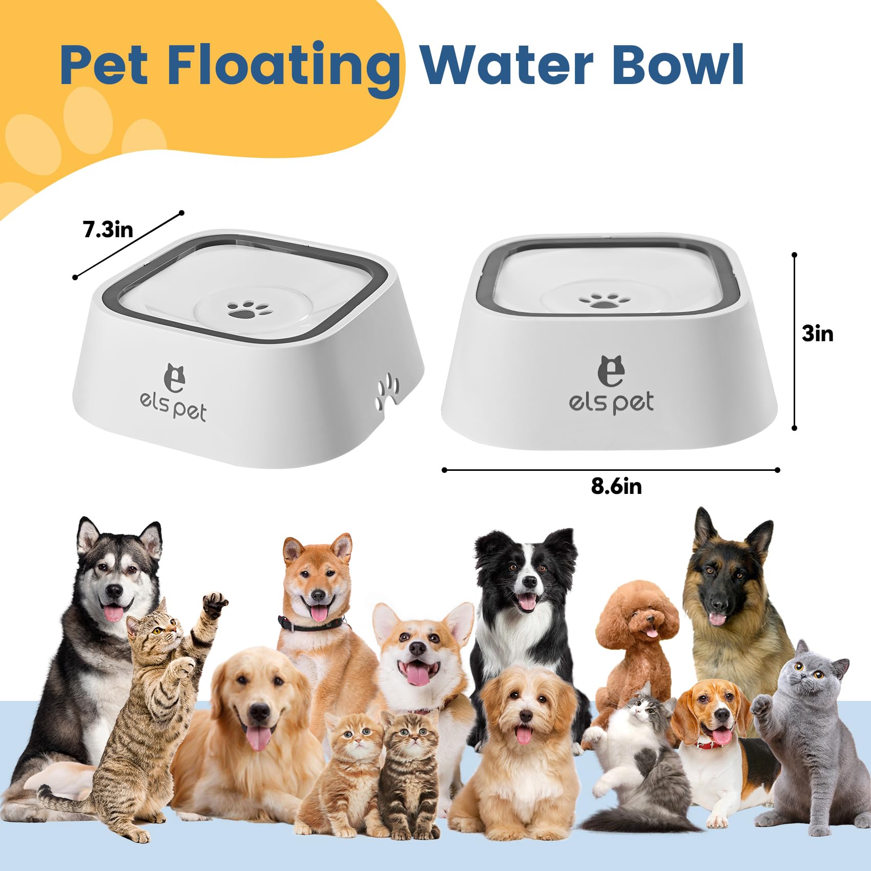 YunoEntona slow drinking dog bowl promotes steady sipping during hydration
