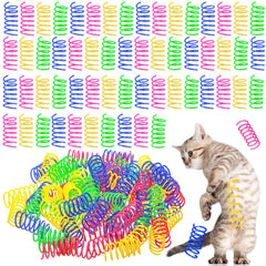 Yunsailing cat-spring-toy-300pcs-pack ready for playful indoor sessions.