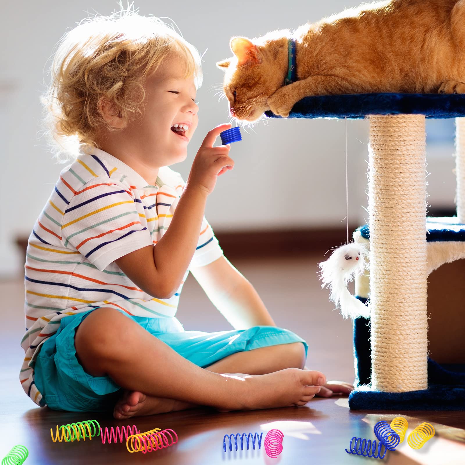 Yunsailing cat-spring-toy-gift-for-pets perfect present for curious kittens.