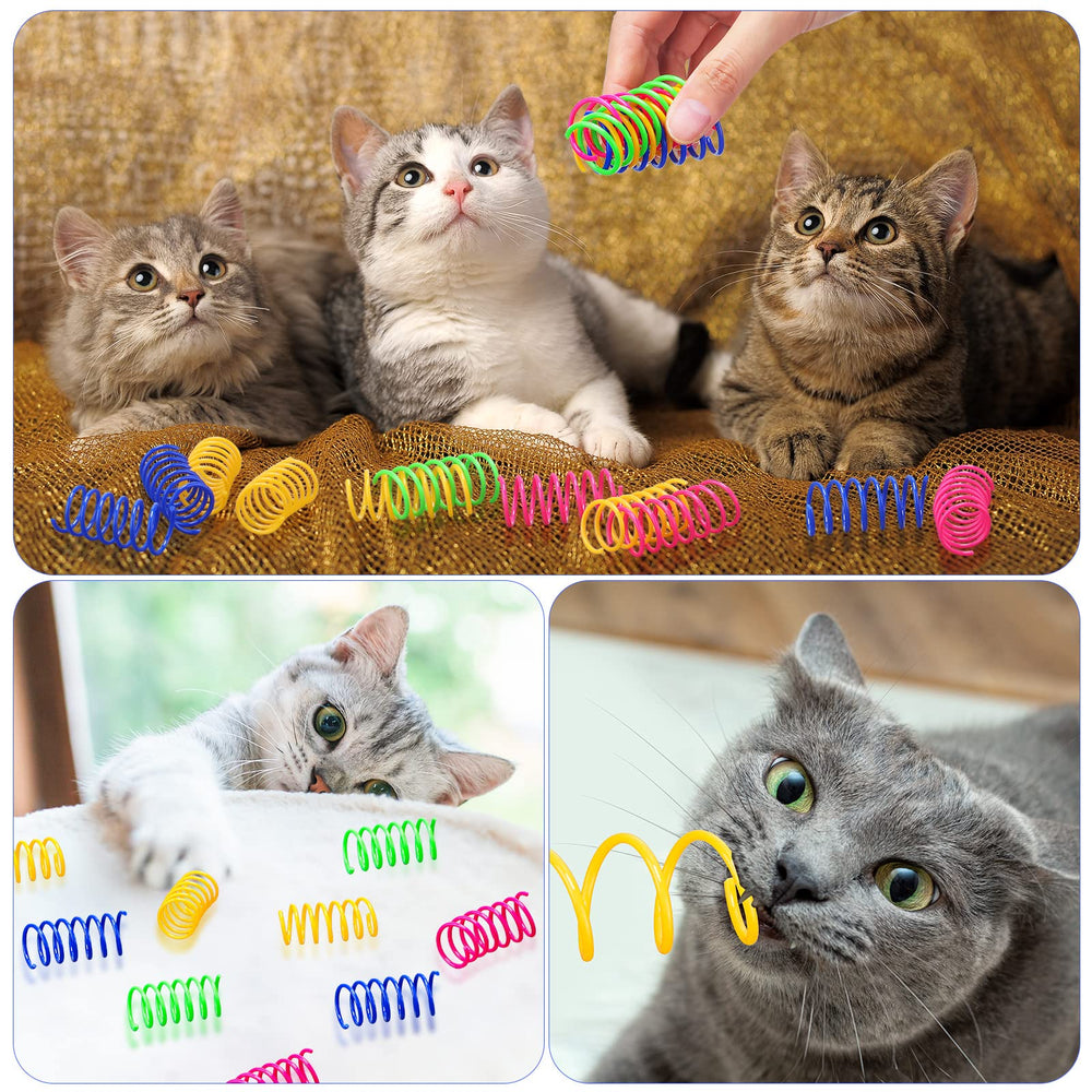 Yunsailing cat-spring-toy-interactive-play boosts activity and chasing instincts.