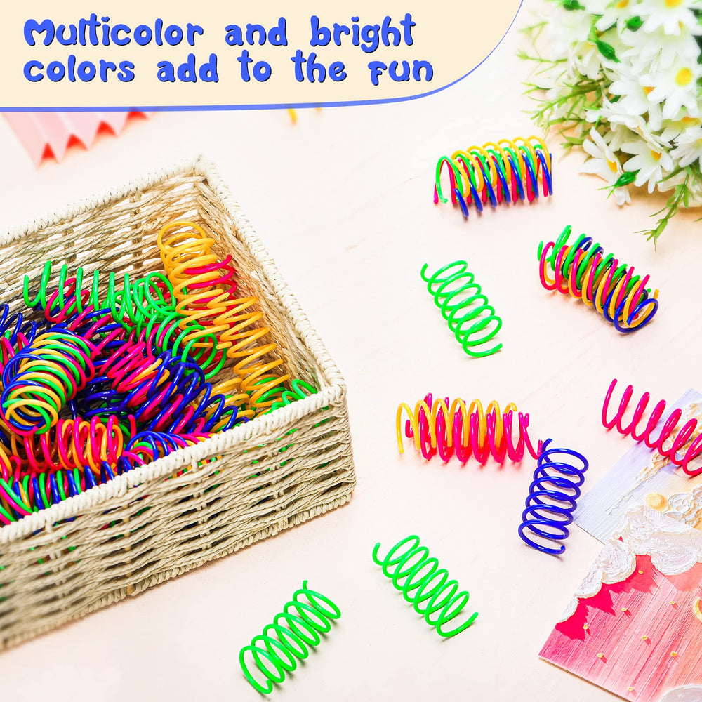 Yunsailing cat-spring-toy-safe-sturdy-plastic durable and chew-friendly for playful chewing.