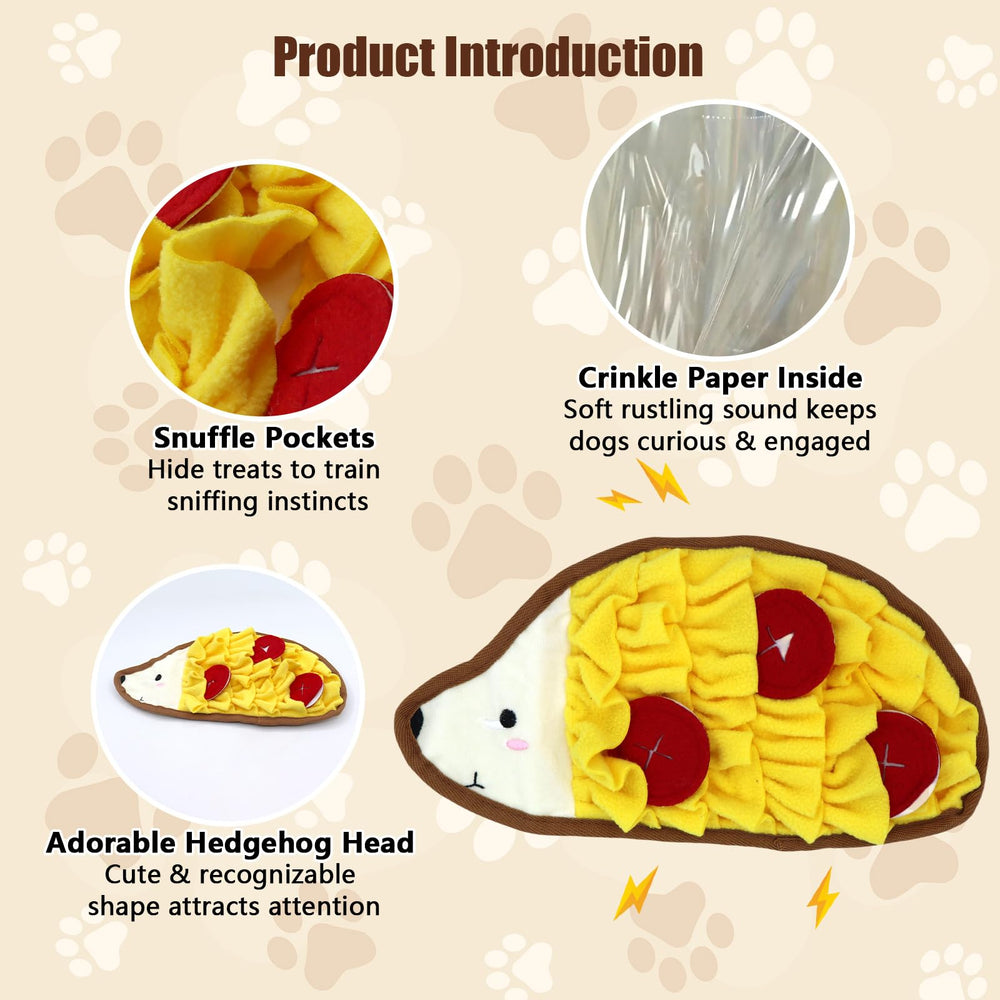 YuntailPet Snuffle Mat close-up shows plush fleece texture for sniffing practice.
