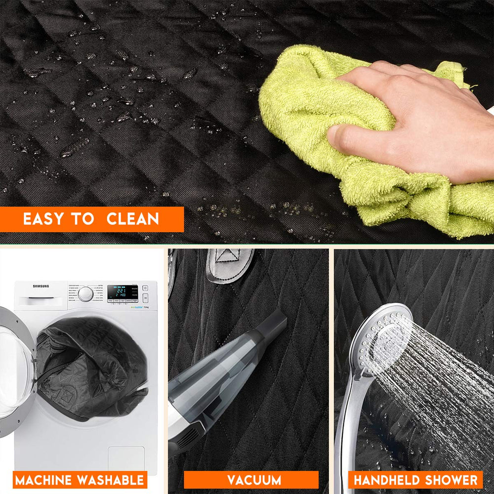 Yuntec dog seat cover is easy to clean with a damp cloth or wipe.