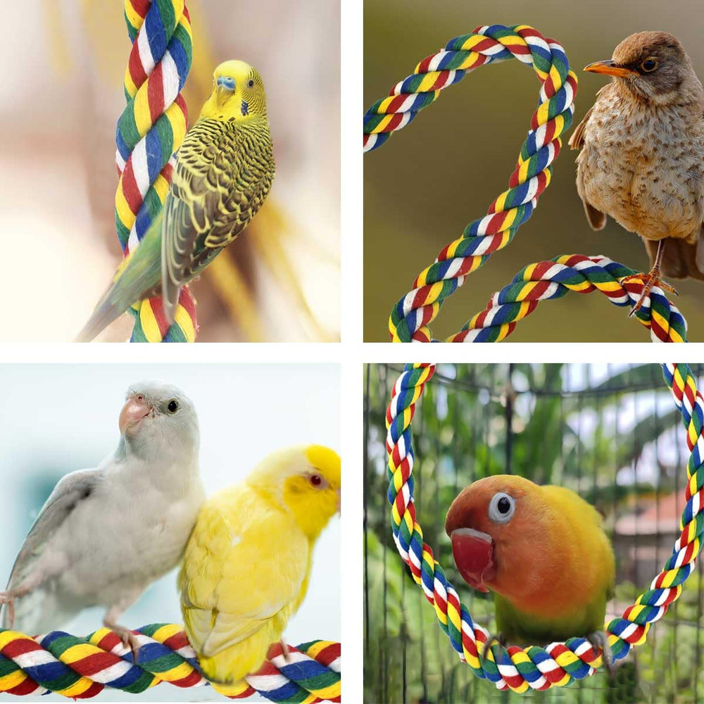 Yuntop Bird Bungee Climbing Swing foldable iron wire lets you reshape the perch