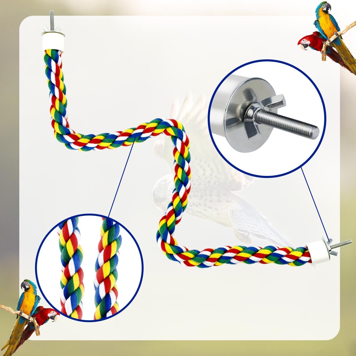 Yuntop Bird Bungee Climbing Swing non-slip surface supports confident climbing