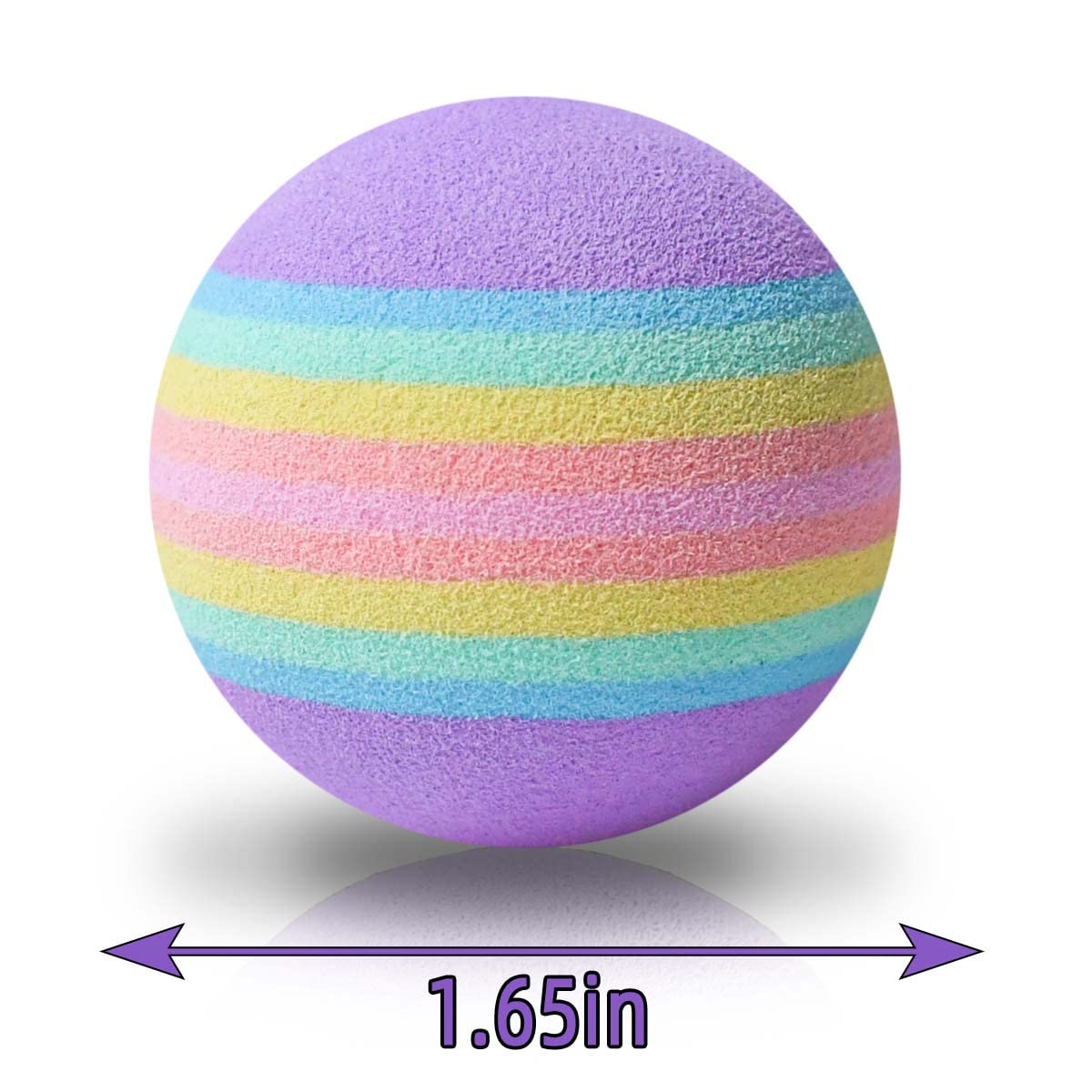 Yuntop foam cat ball 12-pack with four colors for varied play.