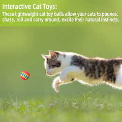 Yuntop foam cat ball as an interactive toy for cats.