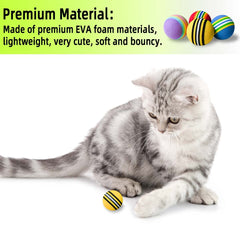 Yuntop foam cat ball highlighting lightweight, durable design.