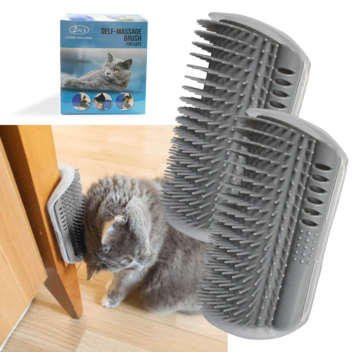 Yuntop softer self-groomer base with gentle massaging action for pets