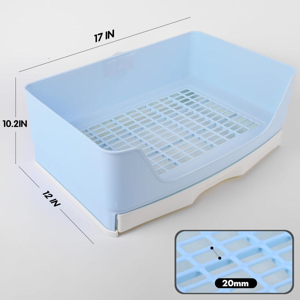 Yuoaes large rabbit litter box with drawer open for quick waste removal