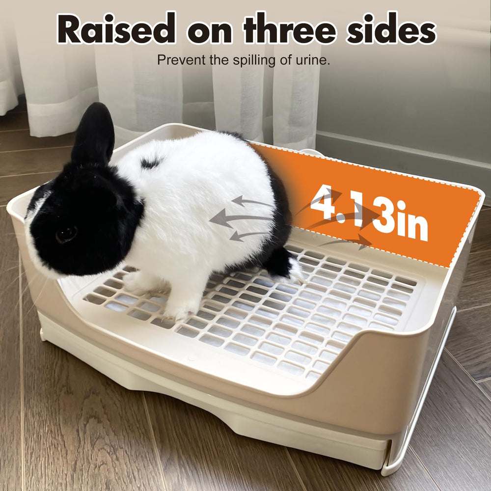 Yuoaes multi-pet compatible litter box suitable for rabbits and more