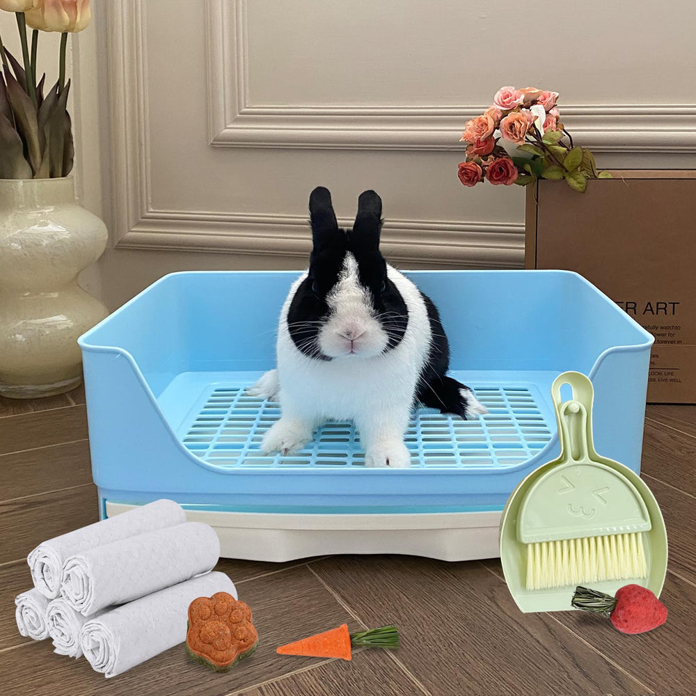 Yuoaes rabbit litter box accessories set supports multi-pet homes