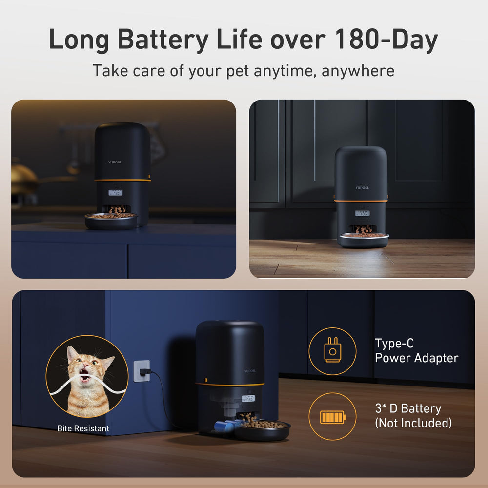 Yuposl multi-pet-set demonstrates separate meal options for households with several pets.