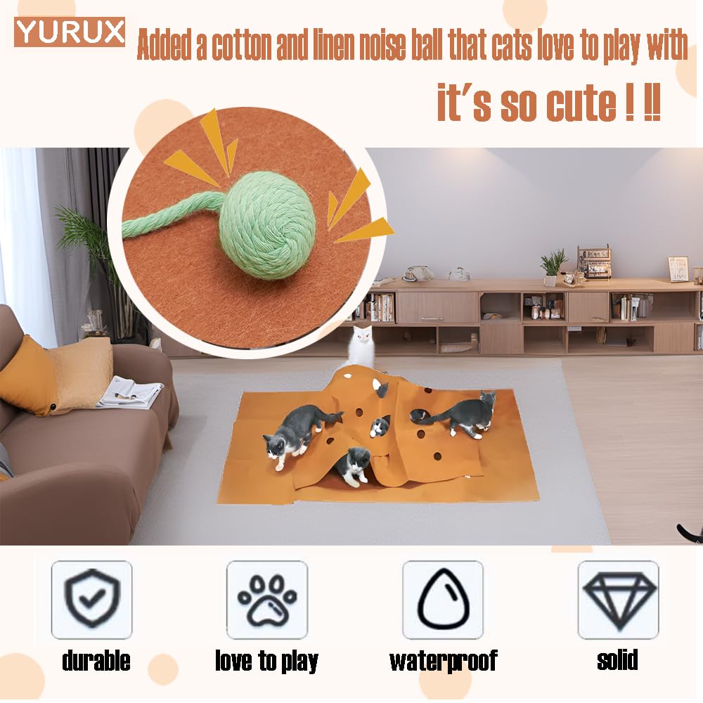 YURUX multi-cat play scene shows shared interaction and training