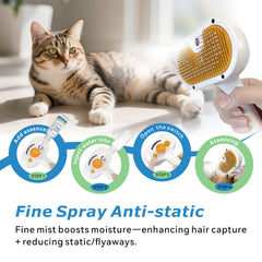 YUVEXAHOO one-touch self-cleaning system quickly releases hair