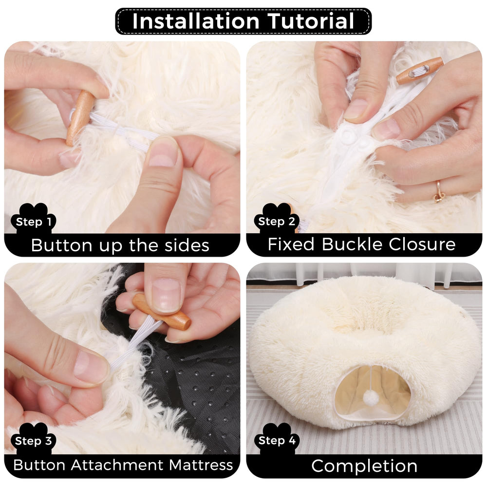 YUYAFN tunnel shaped circle for interactive multi-cat play