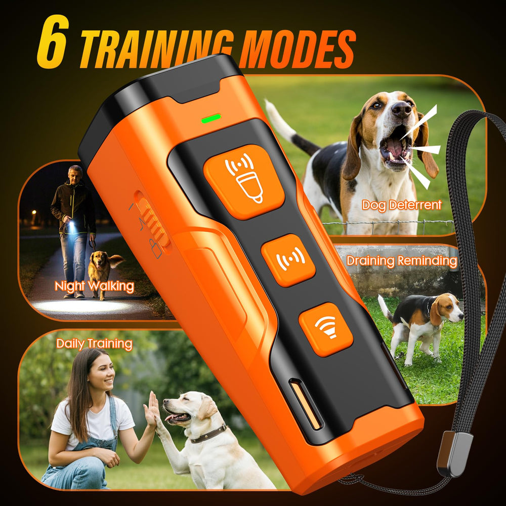 YUYQA dog bark deterrent 23ft extended range in outdoor setting