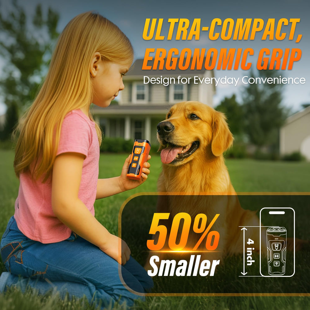 YUYQA dog bark deterrent built-in LED flashlight for night training