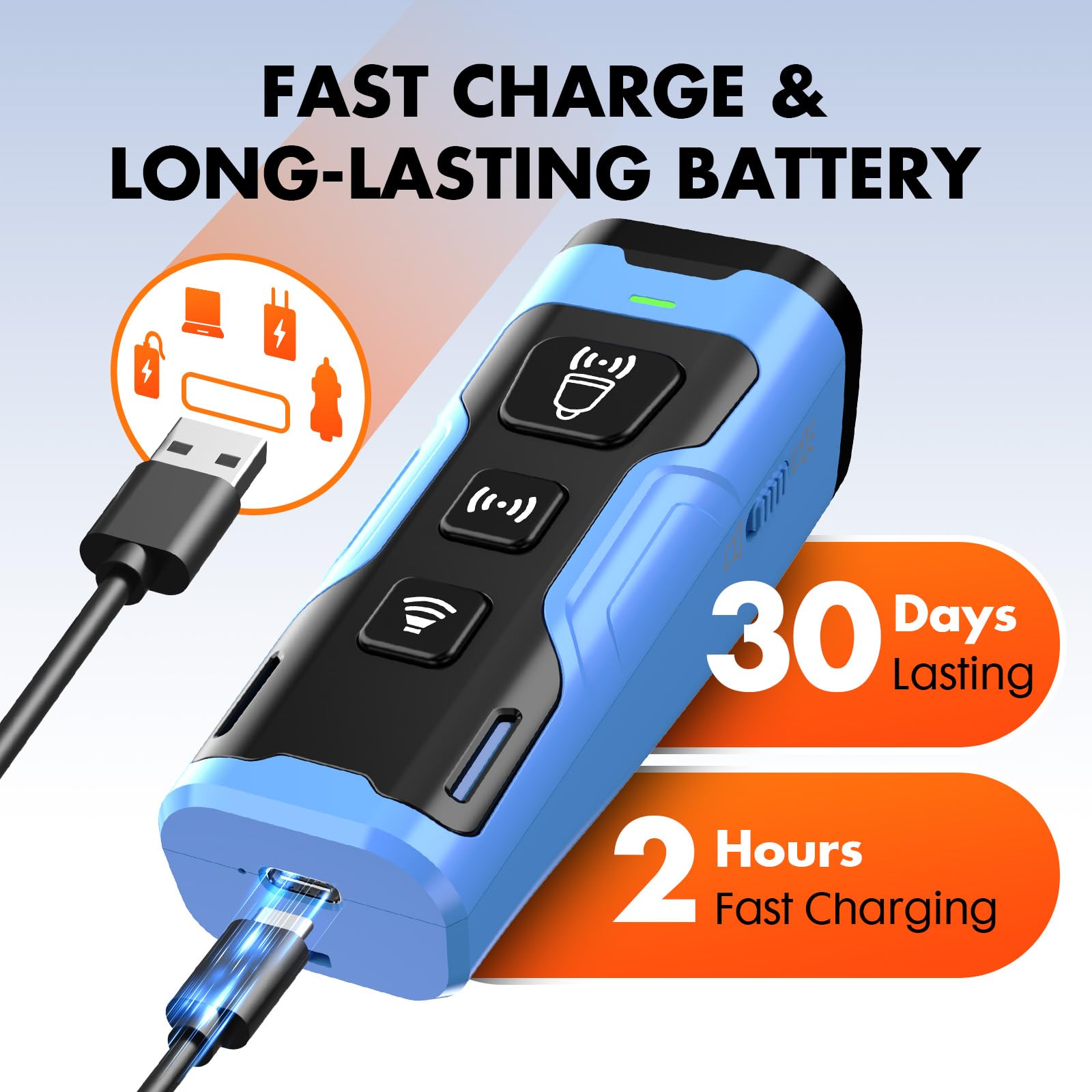YUYQA long battery life supports extended training sessions between charges.