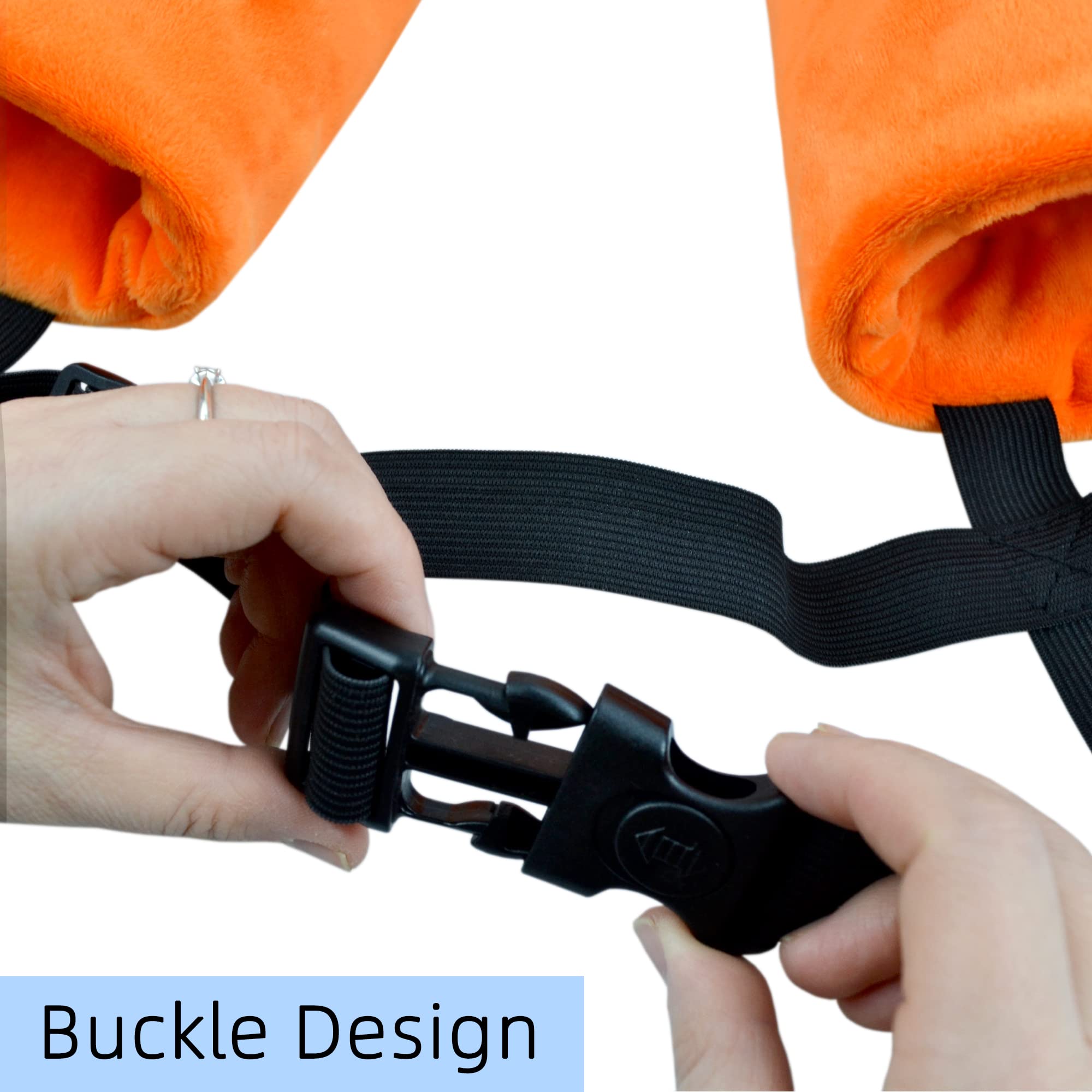 YUYUSO dog elbow sleeves with adjustable buckle strap for secure fit during activity.