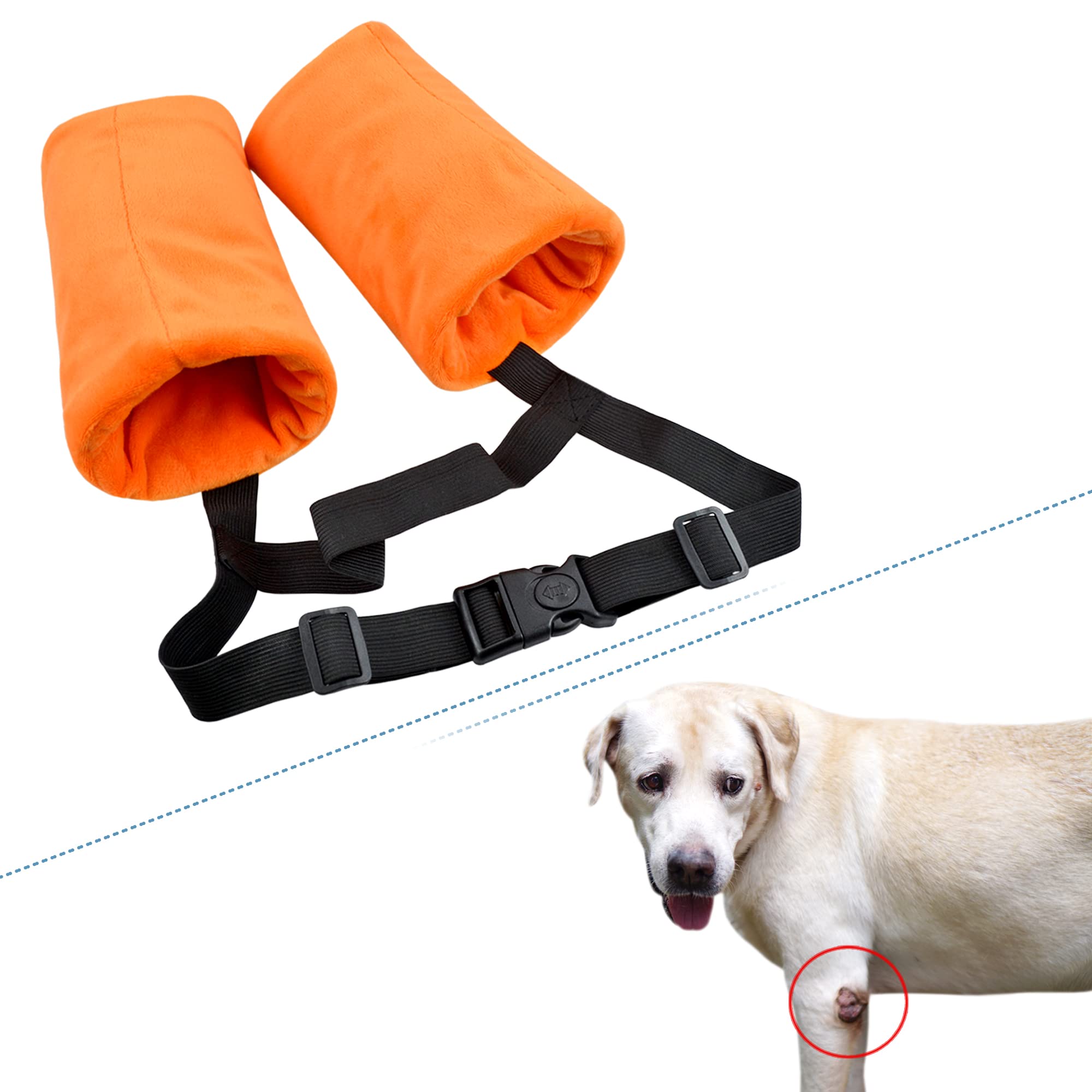 YUYUSO dog elbow sleeves around the elbow provide comfortable elbow support.