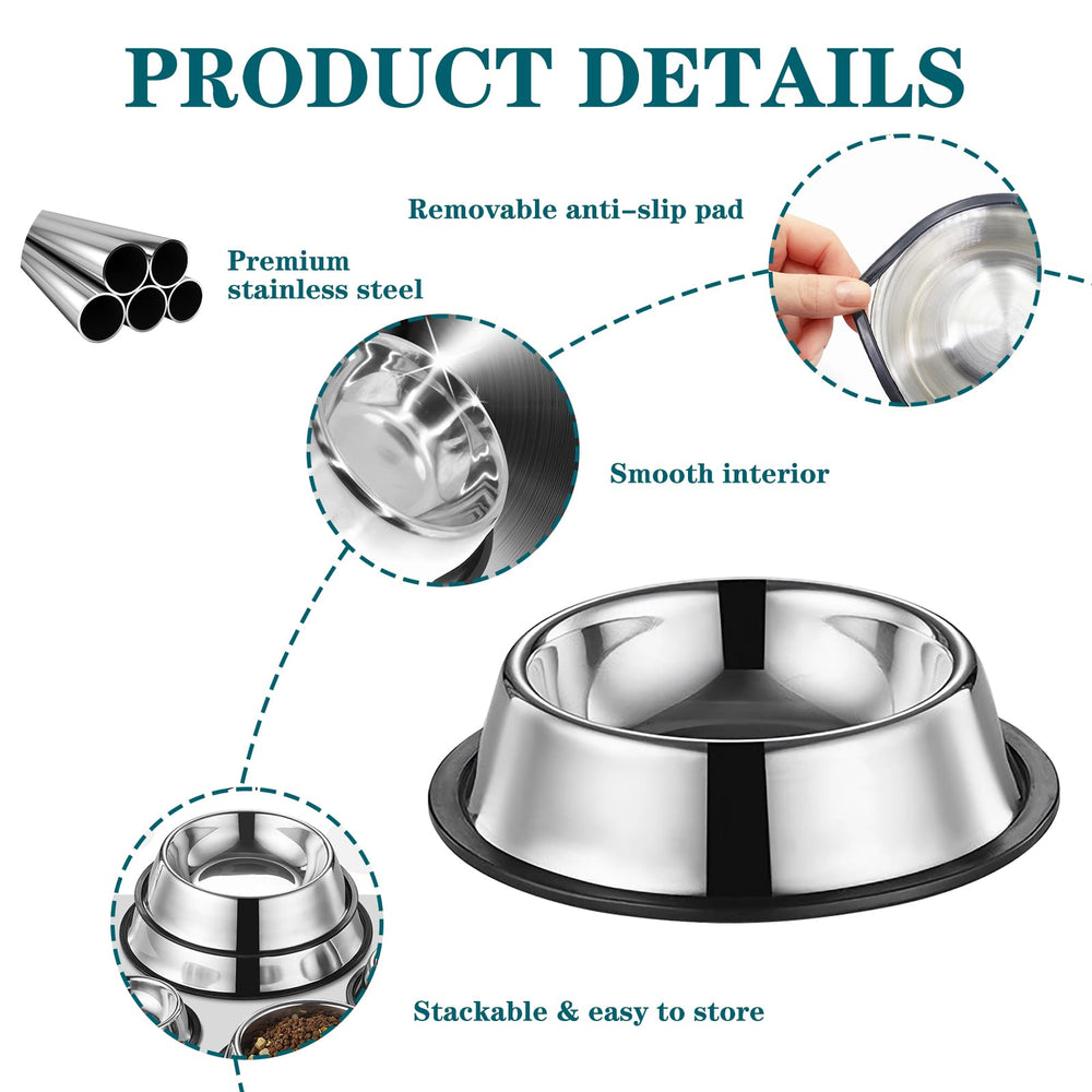 Yuzi set of 3 bowls shows convenient meal-water pairing for multi-pet households.