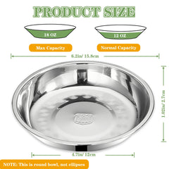Yuzi 12oz capacity bowls suitable for dry or wet food