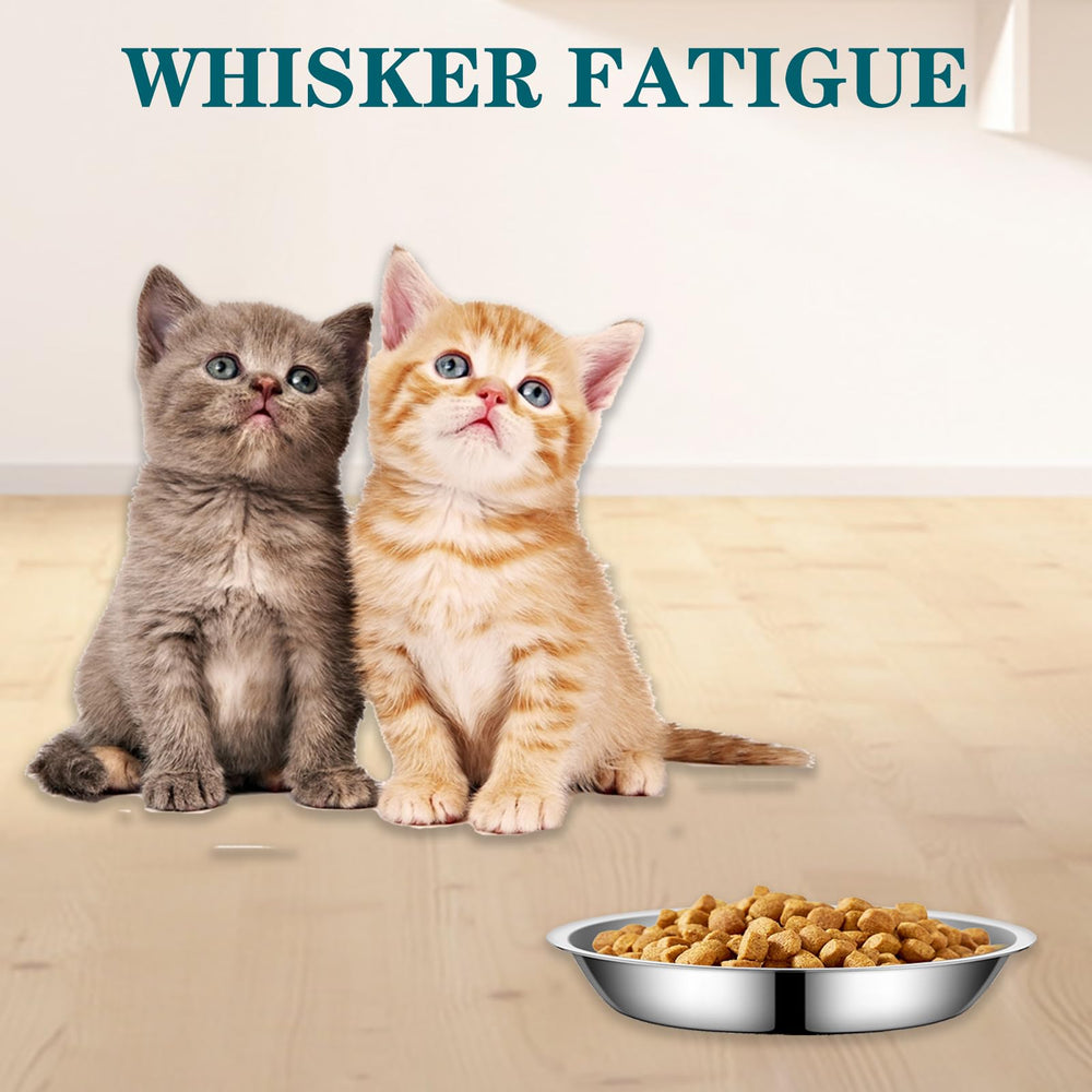 Yuzi 6.1 inch diameter shallow bowls fit indoor cats and small dogs.