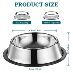 Yuzi cat bowls non-slip base demonstrates secure feeding without spills during meals.