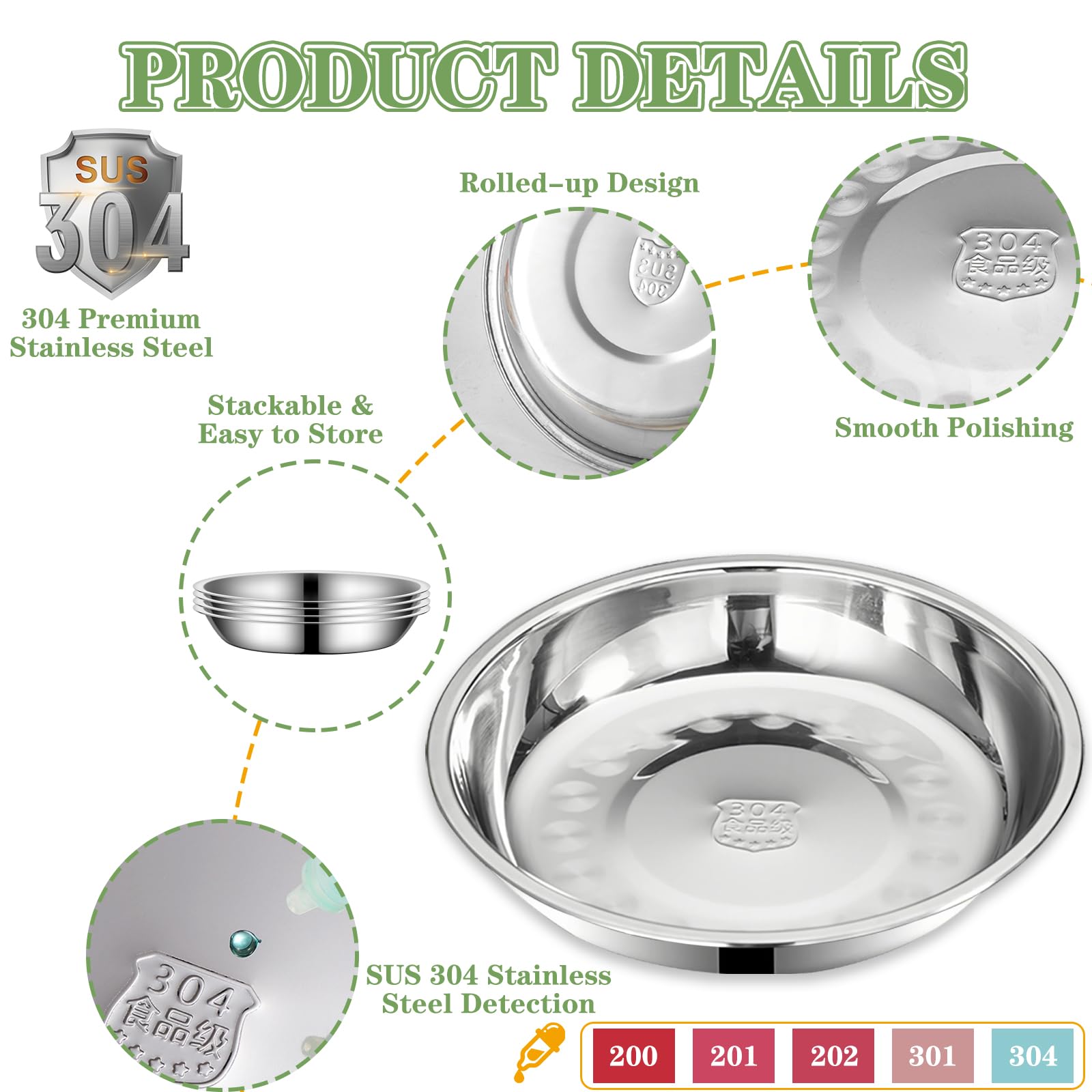 Yuzi stainless steel bowls dishwasher safe for quick cleanup