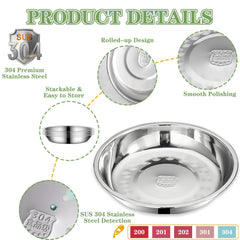Yuzi stainless steel bowls dishwasher safe for quick cleanup