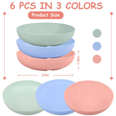 Yuzi wide 5.5-inch shallow cat bowls for whisker-friendly feeding