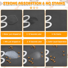 Yuzshin absorbent quick-dry feature catching spills during meals