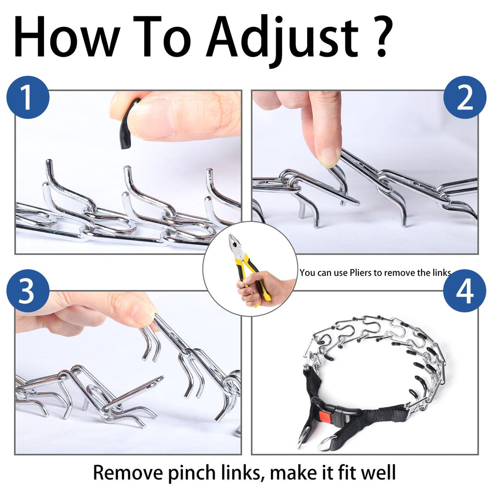 Yvnicll pinch collar no-pull training aid for calmer walking