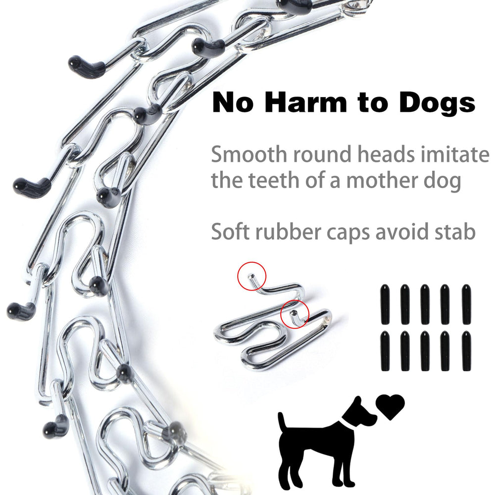 Yvnicll pinch collar size-adjustment for a precise fit
