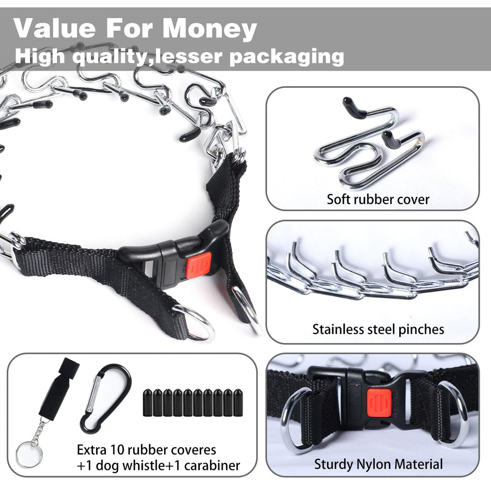 Yvnicll pinch collar stainless-steel construction for durability