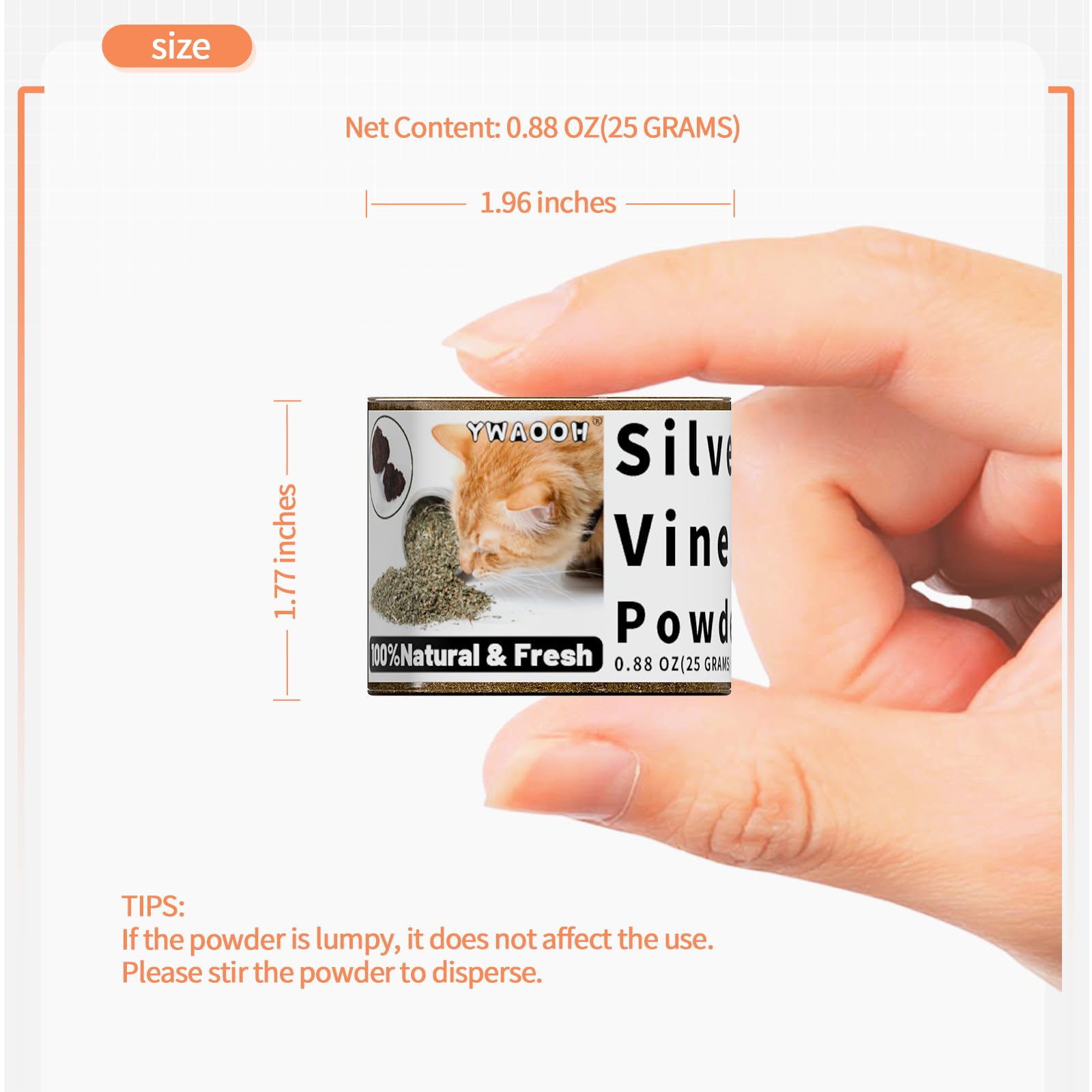 YWAOOH natural, additive-free powder offers safe, age-inclusive enrichment.