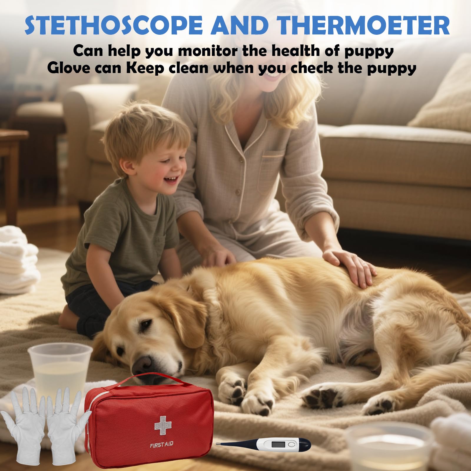 Ywingda whelping kit bottle-brush-funnel for post-delivery cleaning