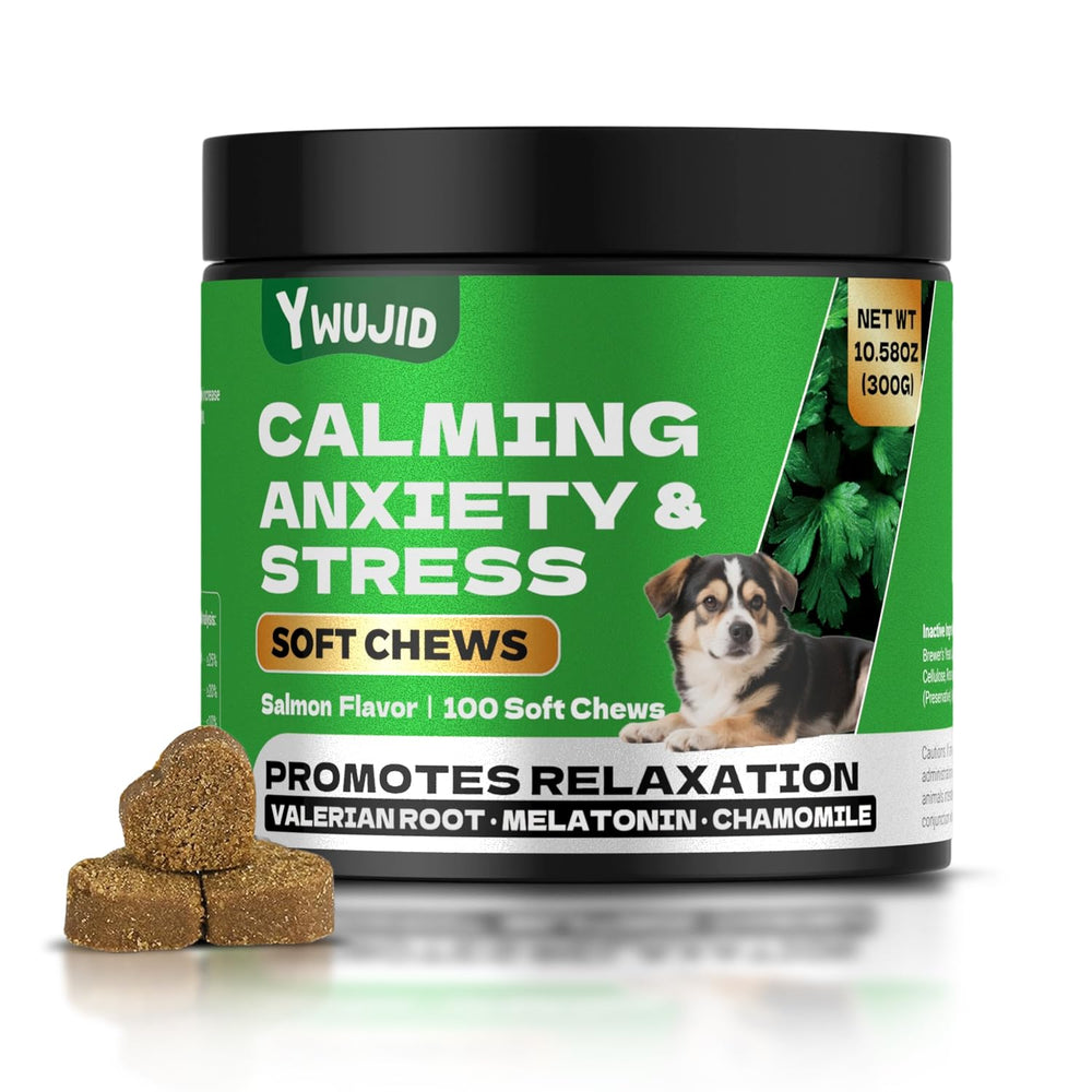 YWUJID Calming Chews 100-count pack for long-lasting calming aid