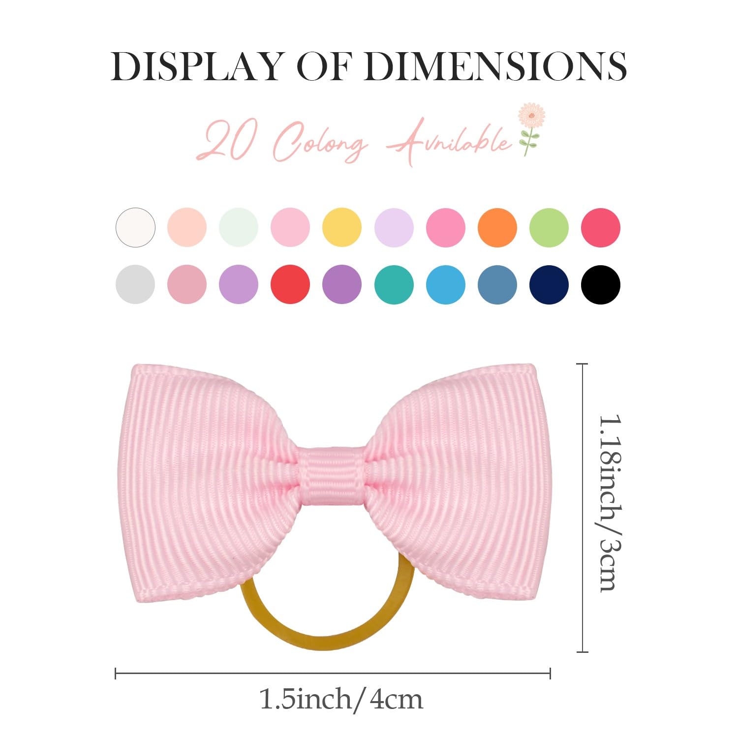 Yxiang puppy bows shown on pets during grooming sessions.