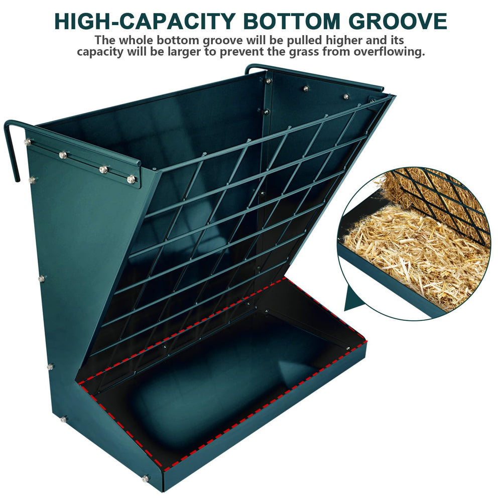 YXJSTO 4x4 hay mesh design minimizes spill and eases feeding