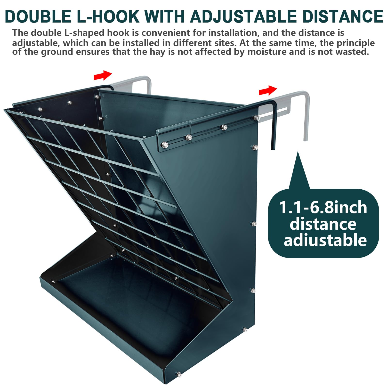 YXJSTO elevated bottom groove reduces waste and keeps feed tidy
