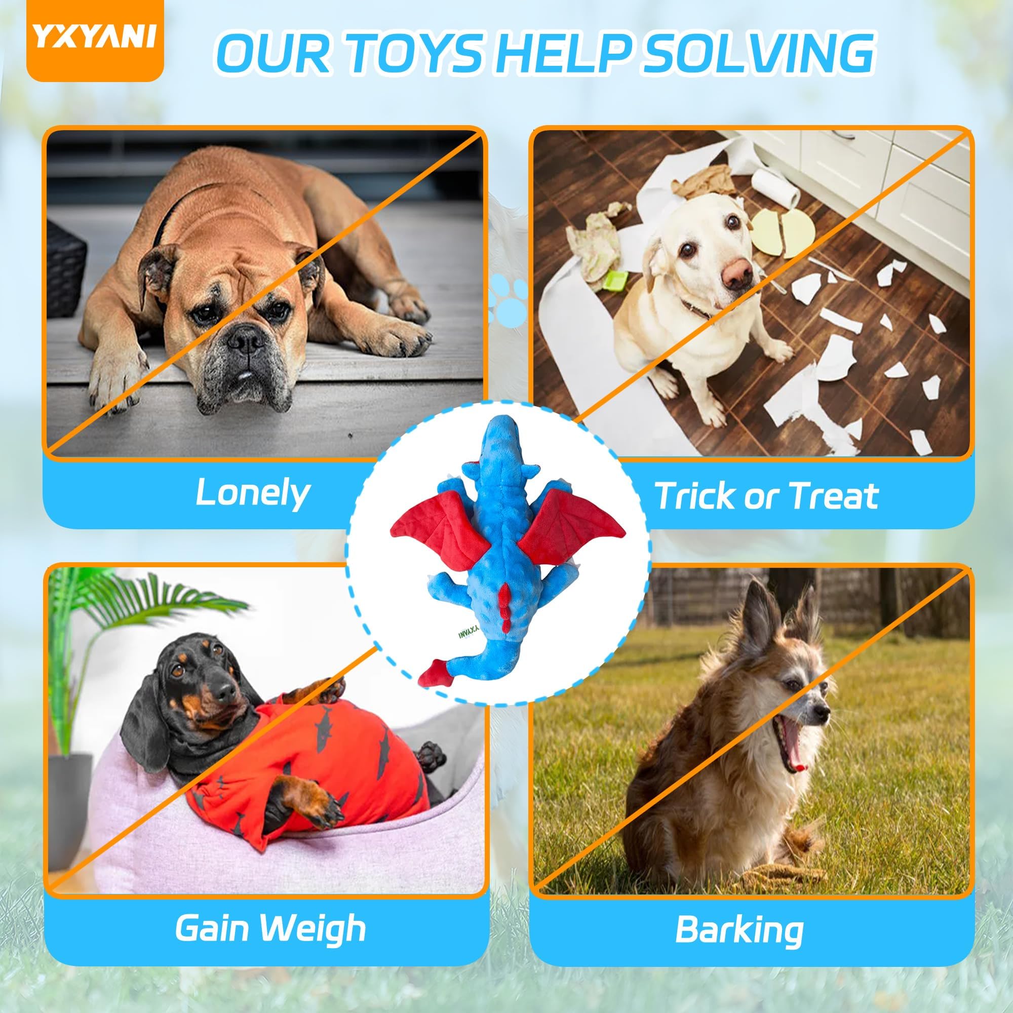 YXYANI dinosaur toy with crinkle wings—crinkle detail enhances curiosity during play