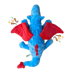 YXYANI durable plush dinosaur dog toy—full view for safe chewing and interactive play