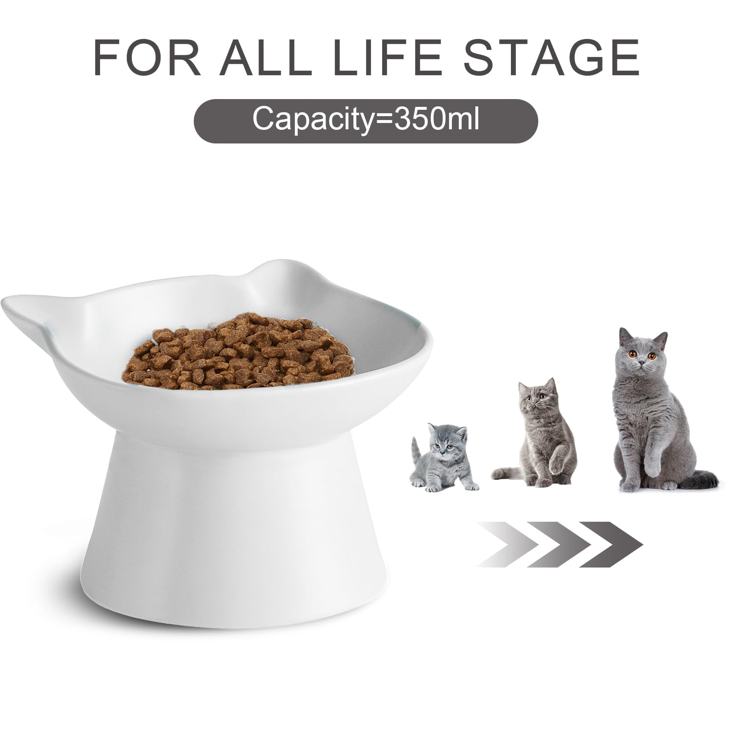 YY-Esahomu whisker-friendly wide-mouth cat bowl for elder cats.