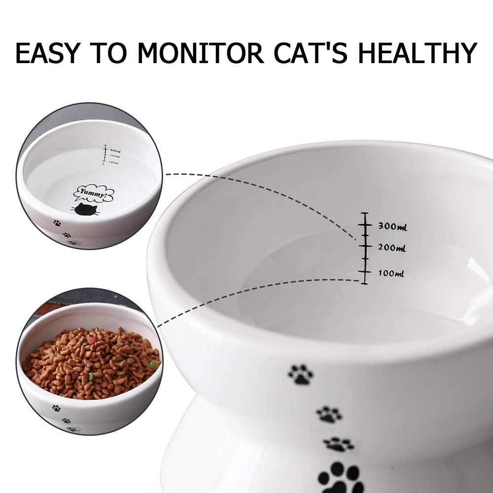 Y YHY elevated cat bowl is dishwasher-safe for easy cleanup after meals.
