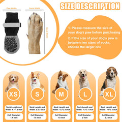 Yylaiire dog socks with silicone traction pads to prevent slipping on hardwood floors.