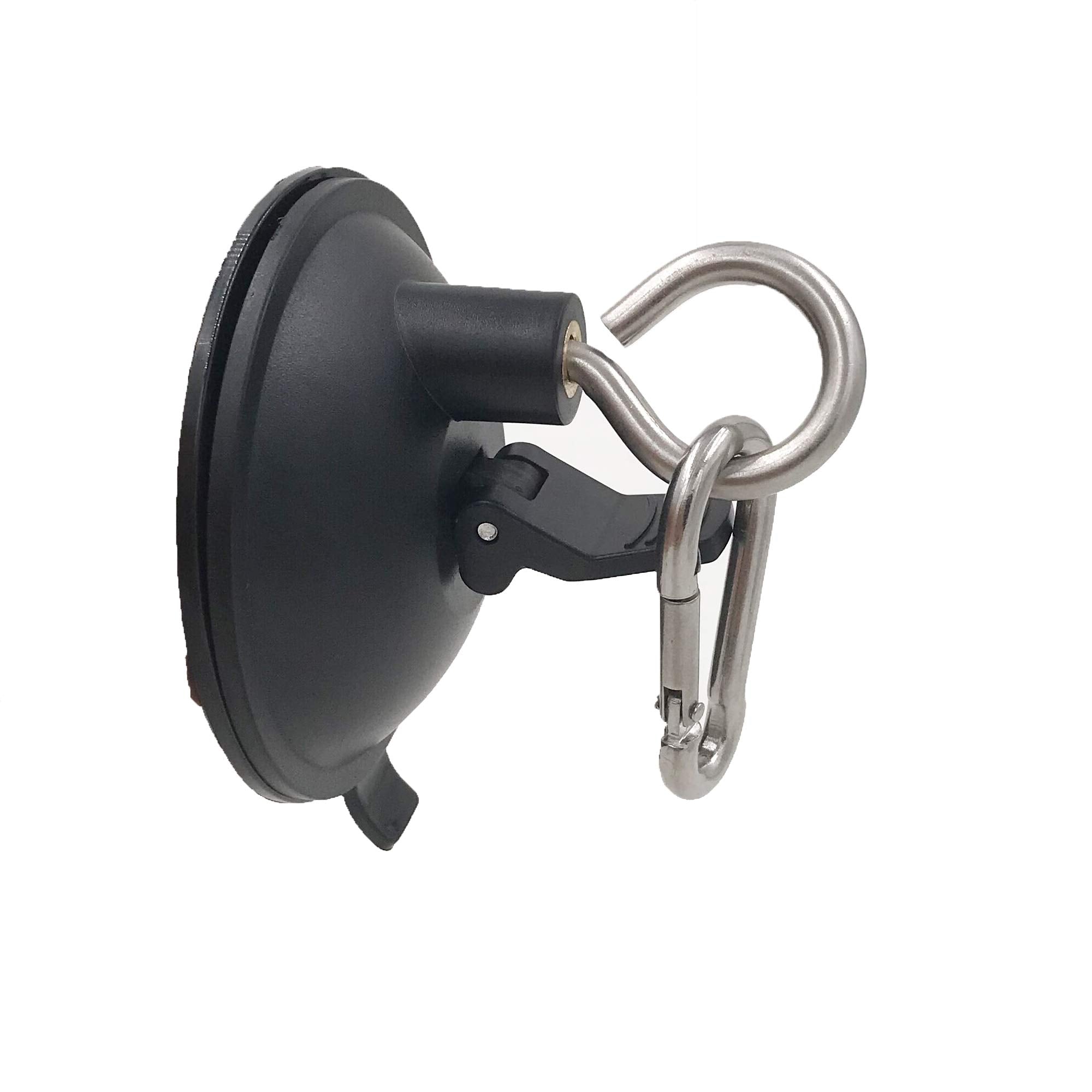 YYST suction cup hook cleat mounted on a tiled bathtub for secure leash mounting.
