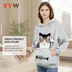 YYW Cat Pouch Hoodie cat-in-pouch usage for cozy daily moments
