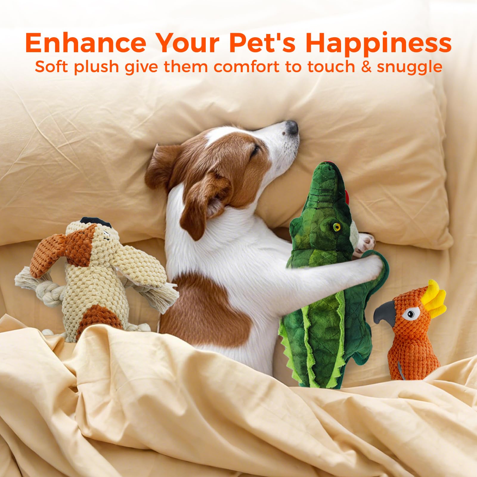 YZHDUXIU anxiety-relief-dog-toy: soft plush and squeaks for calm moments